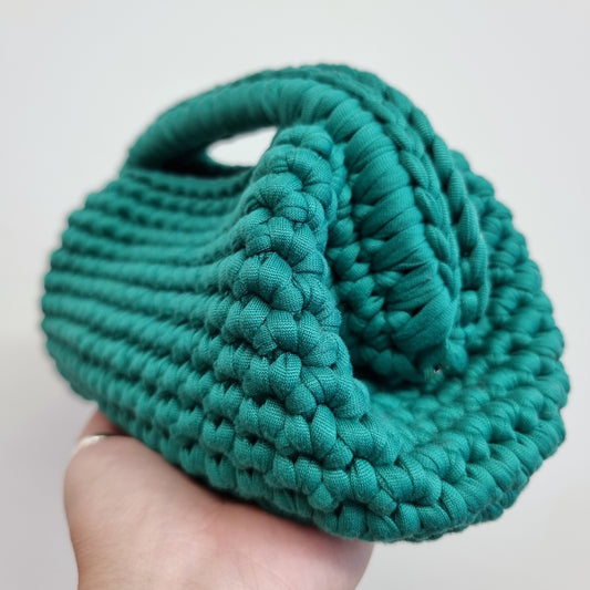 Clutch Bag Leuca - Verde Pavone