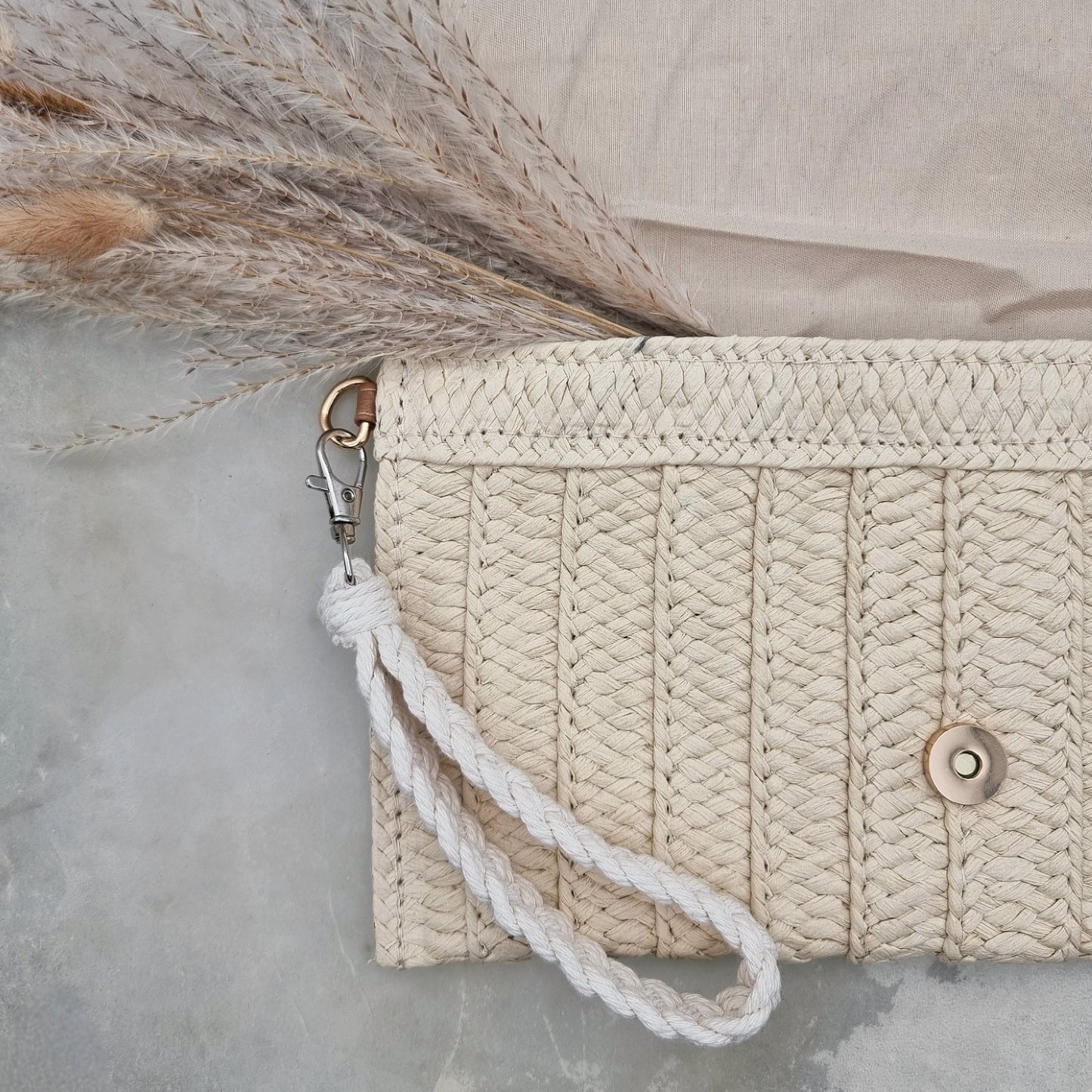 Laccio da polso in Macramé - Bianco Naturale