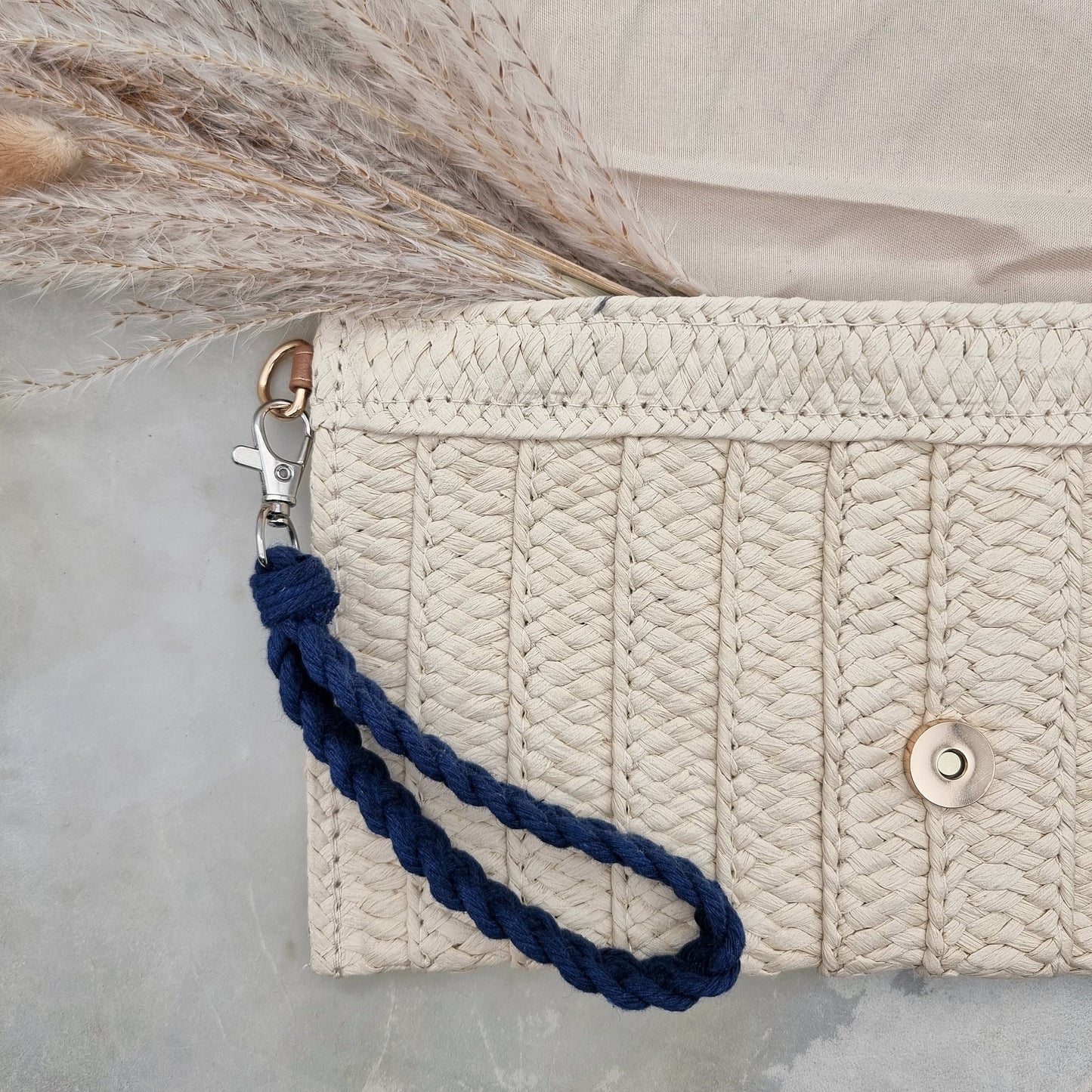 Laccio da polso in Macramé - Blue Navy