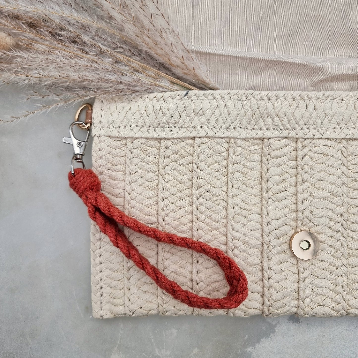 Laccio da polso in Macramé - Mattone