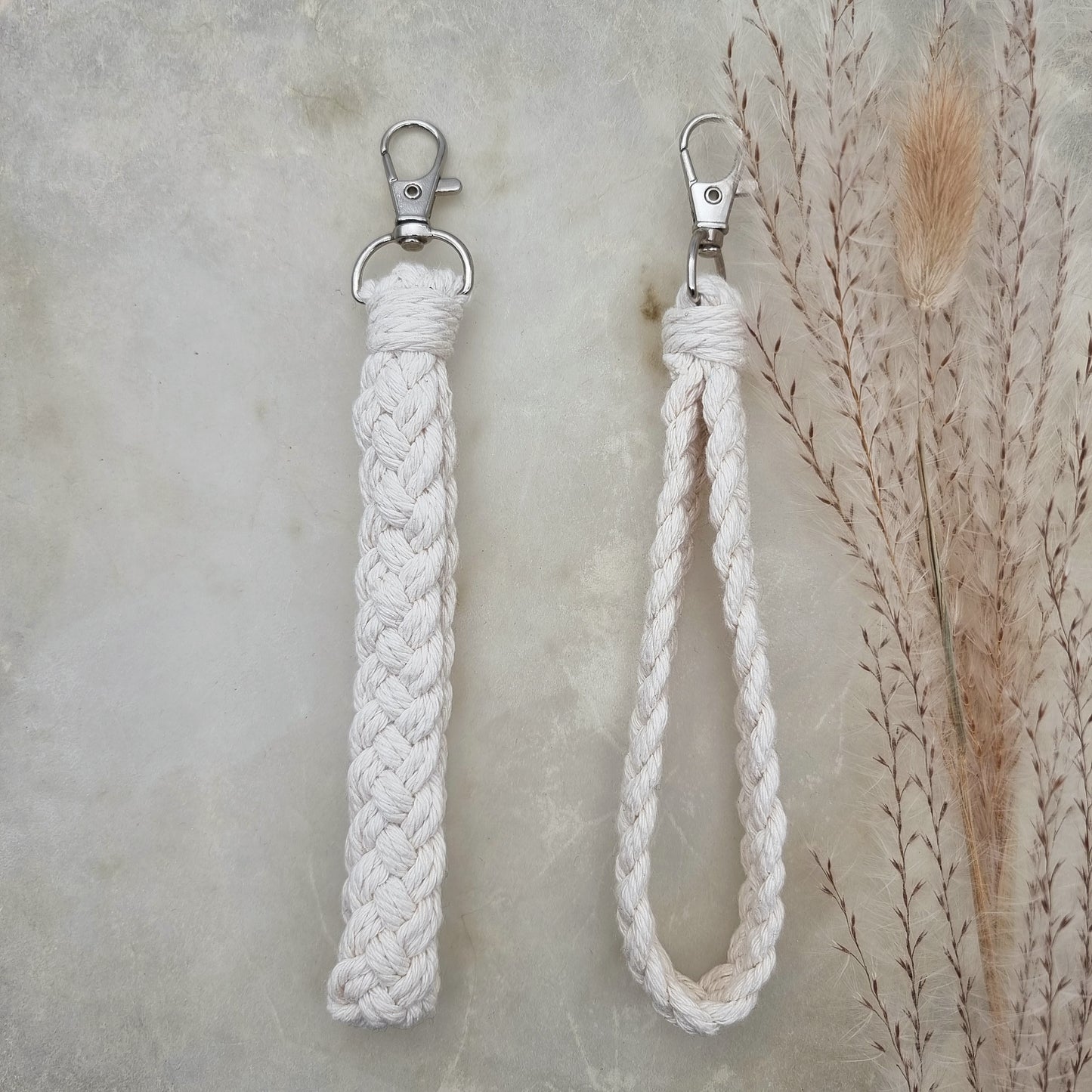 Laccio da polso in Macramé - Bianco Naturale