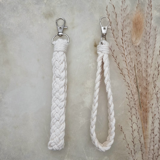 Laccio da polso in Macramé - Bianco Naturale